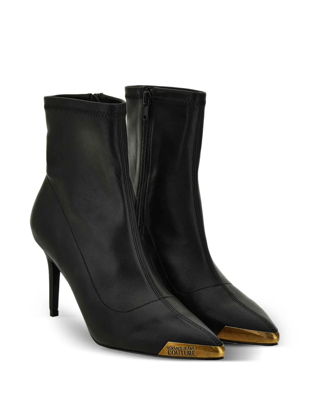 Versace Jeans Couture metallic-toe slip-on boots | Ankle Boots | Image 2