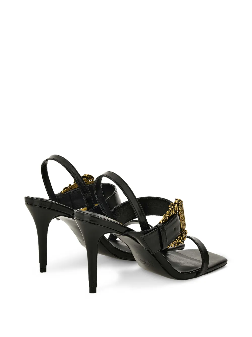 Versace Jeans Couture buckle-embellished heeled sandals Black