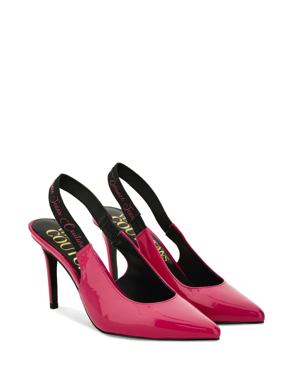 Versace Jeans Couture slingback pointed-toe pumps Pink