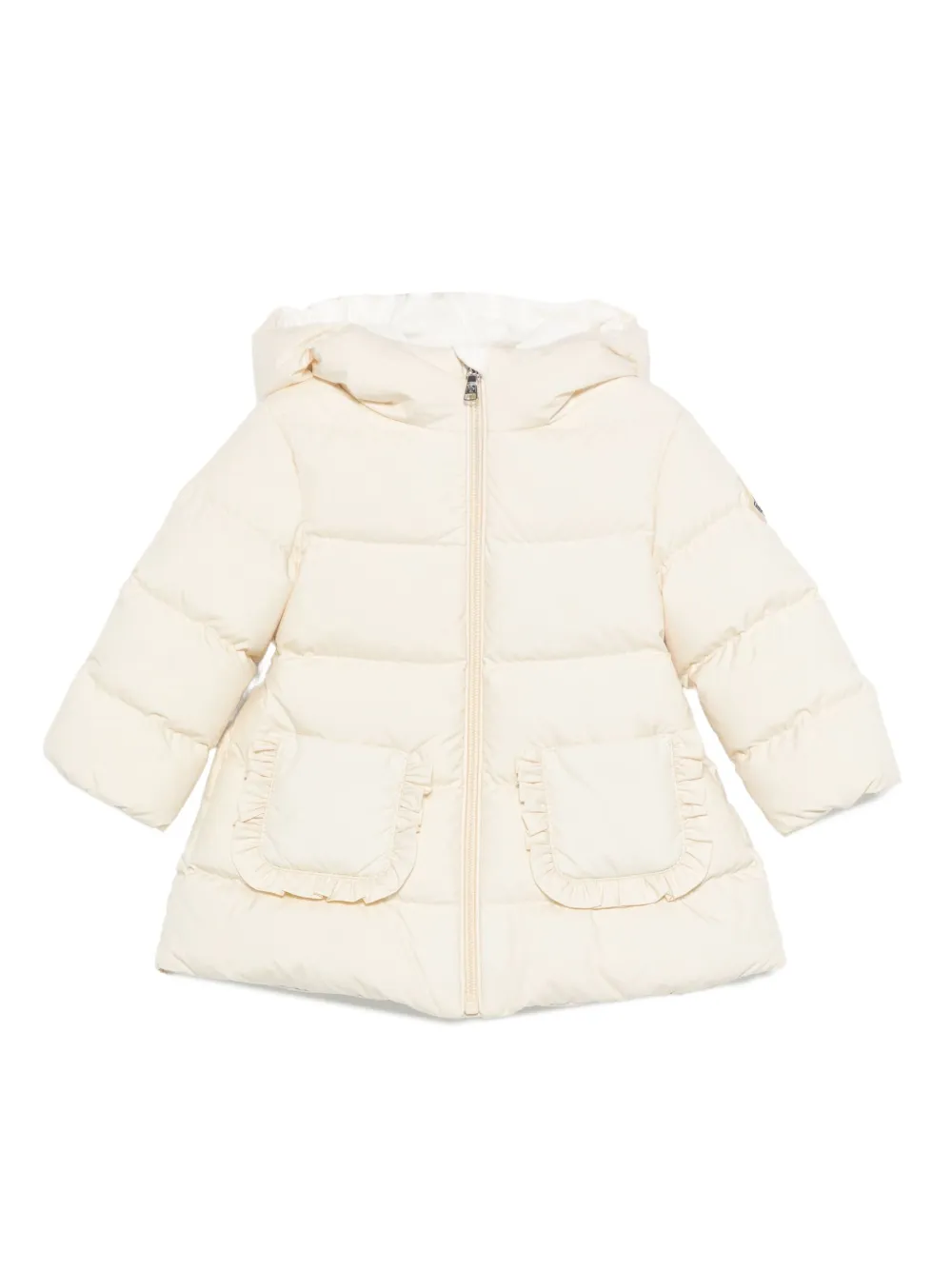 Moncler Enfant hooded jacket Beige