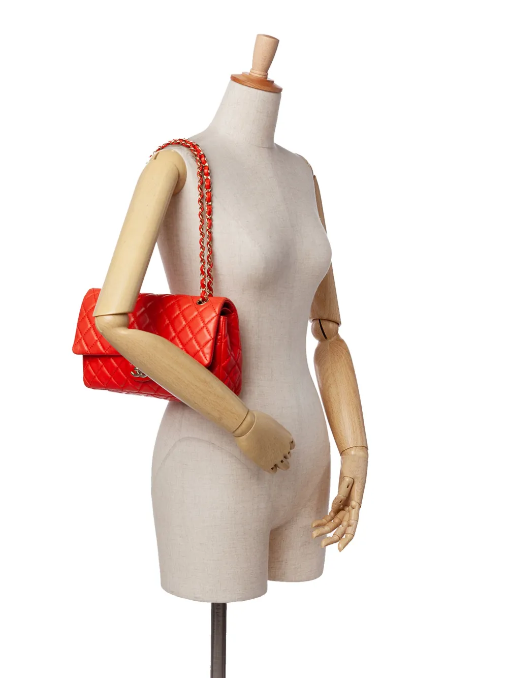 CHANEL Pre-Owned 2008-2009 Medium Classic Lambskin Double Flap shoulder bag | Pre-Owned | Image 2