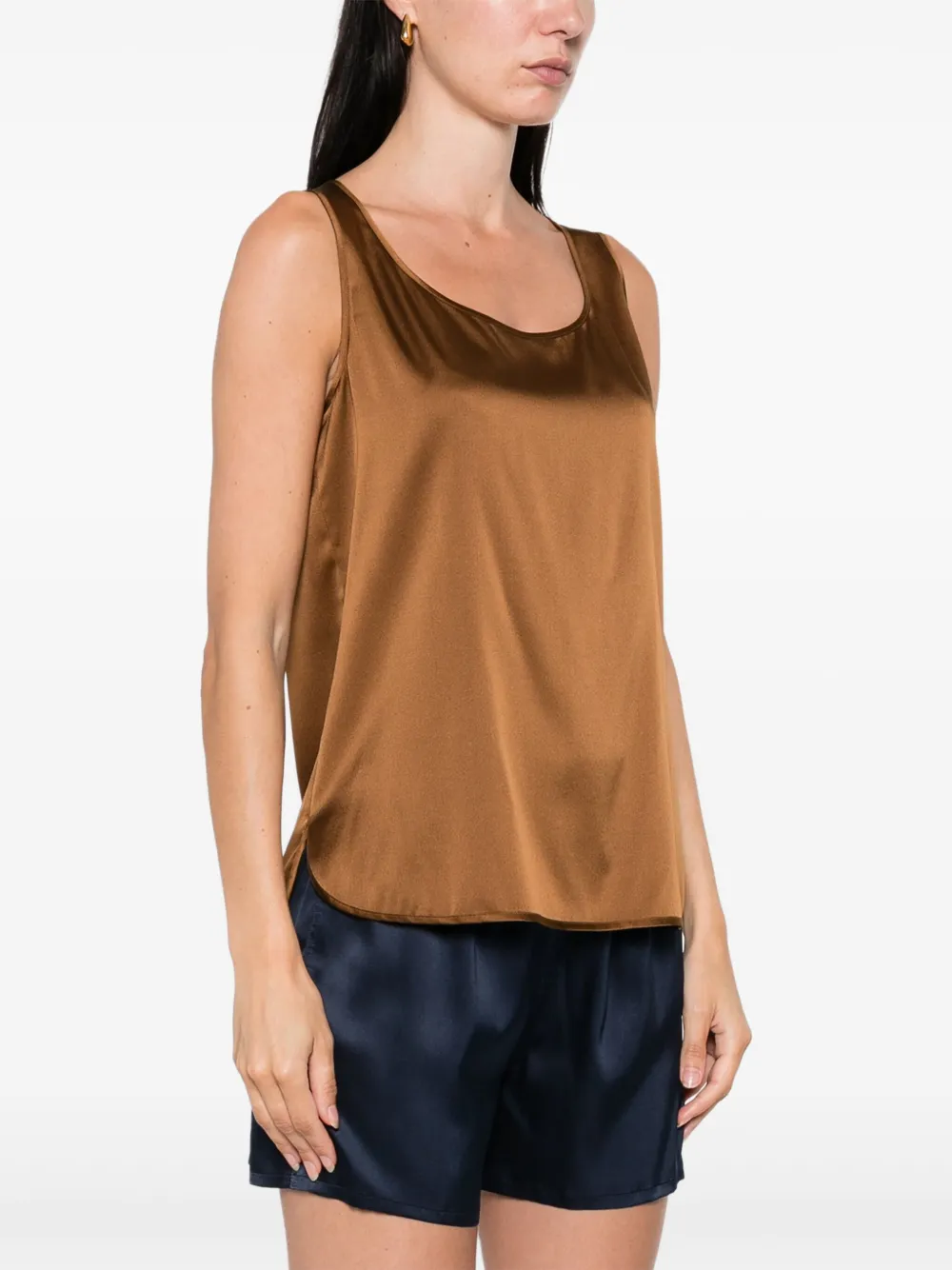  Max Mara Scoop-neck Top - Brown 