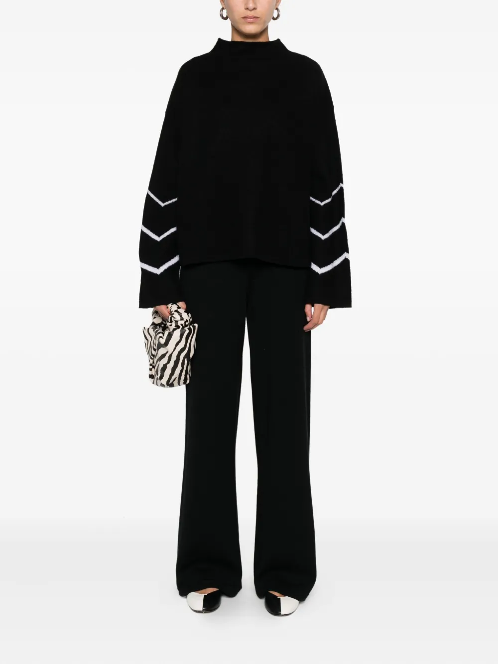 Max Mara virgin-wool trousers - Zwart