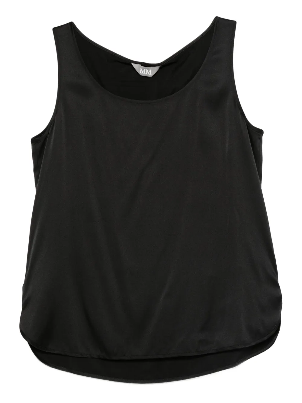 Max Mara Tanktop met diepe ronde hals Zwart