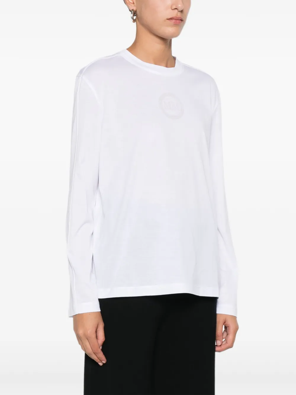 Max Mara Long-sleeve T-shirt In White