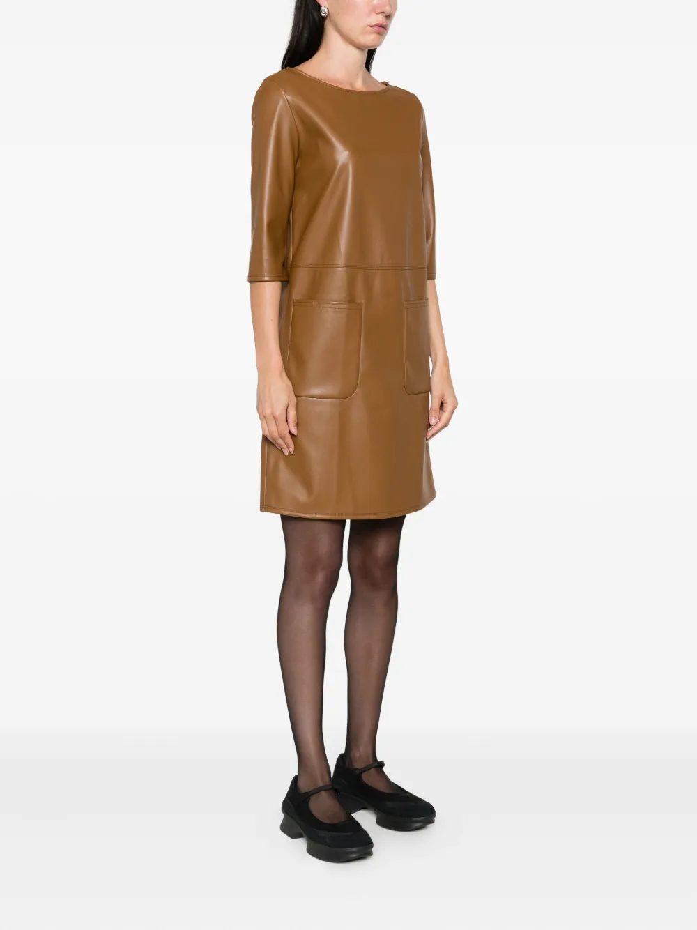 Max Mara pocket-detail mini dress Bruin