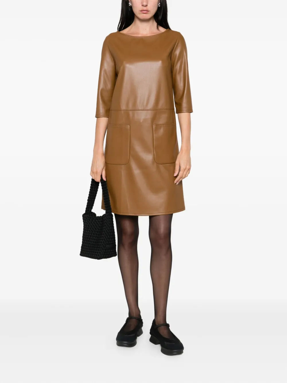 Max Mara pocket-detail mini dress Bruin