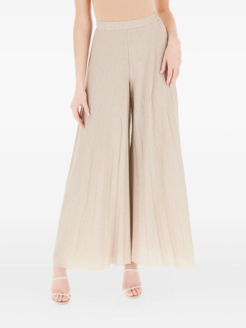 Pennyblack Pleated Palazzo Pants In Gray