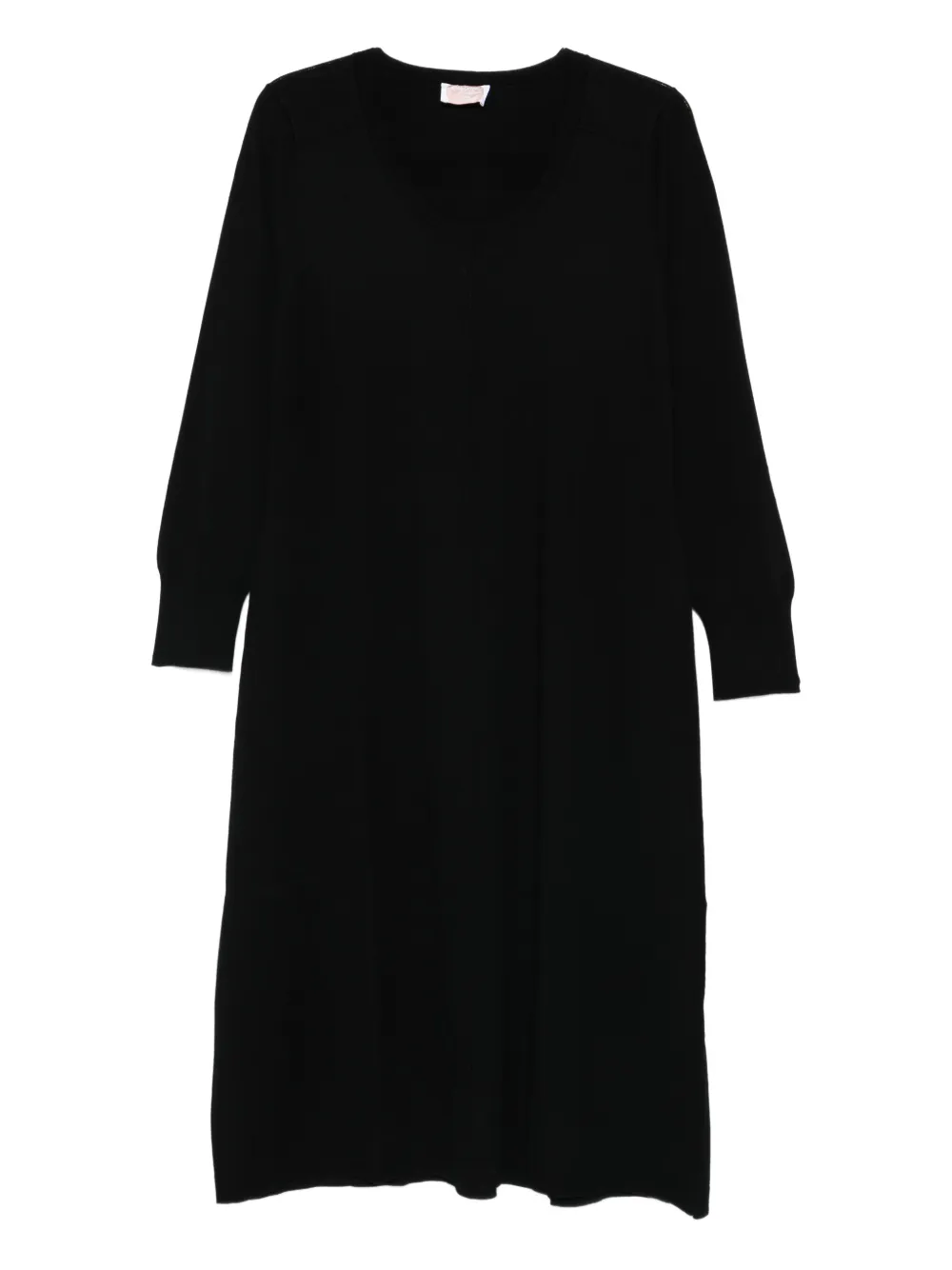 Marina Rinaldi Miretta square-neck midi dress - Black