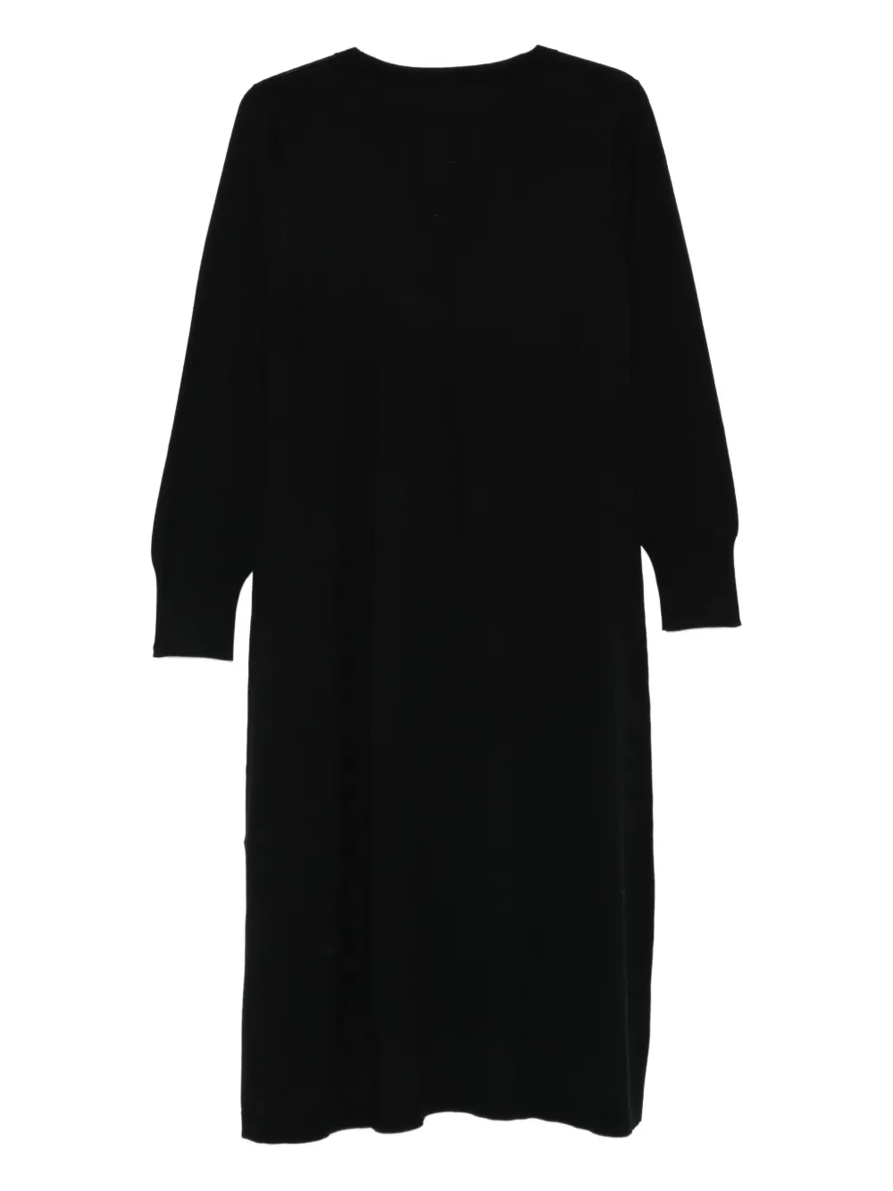 Marina Rinaldi Miretta square-neck midi dress - Zwart