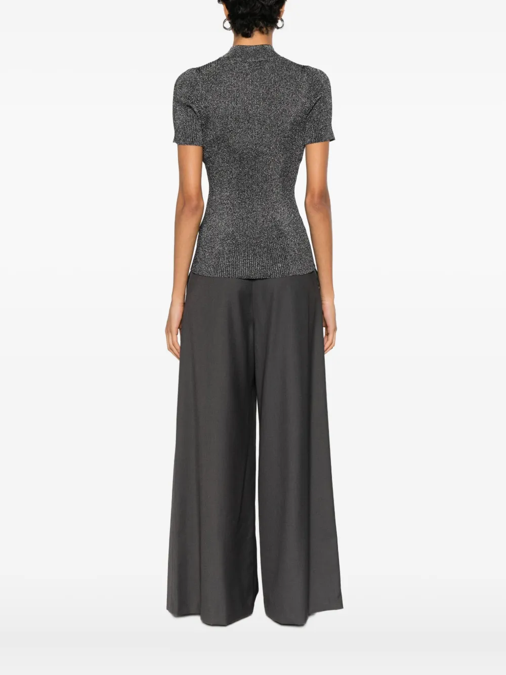 Max Mara Spezie Short-sleeve T-shirt In Gray