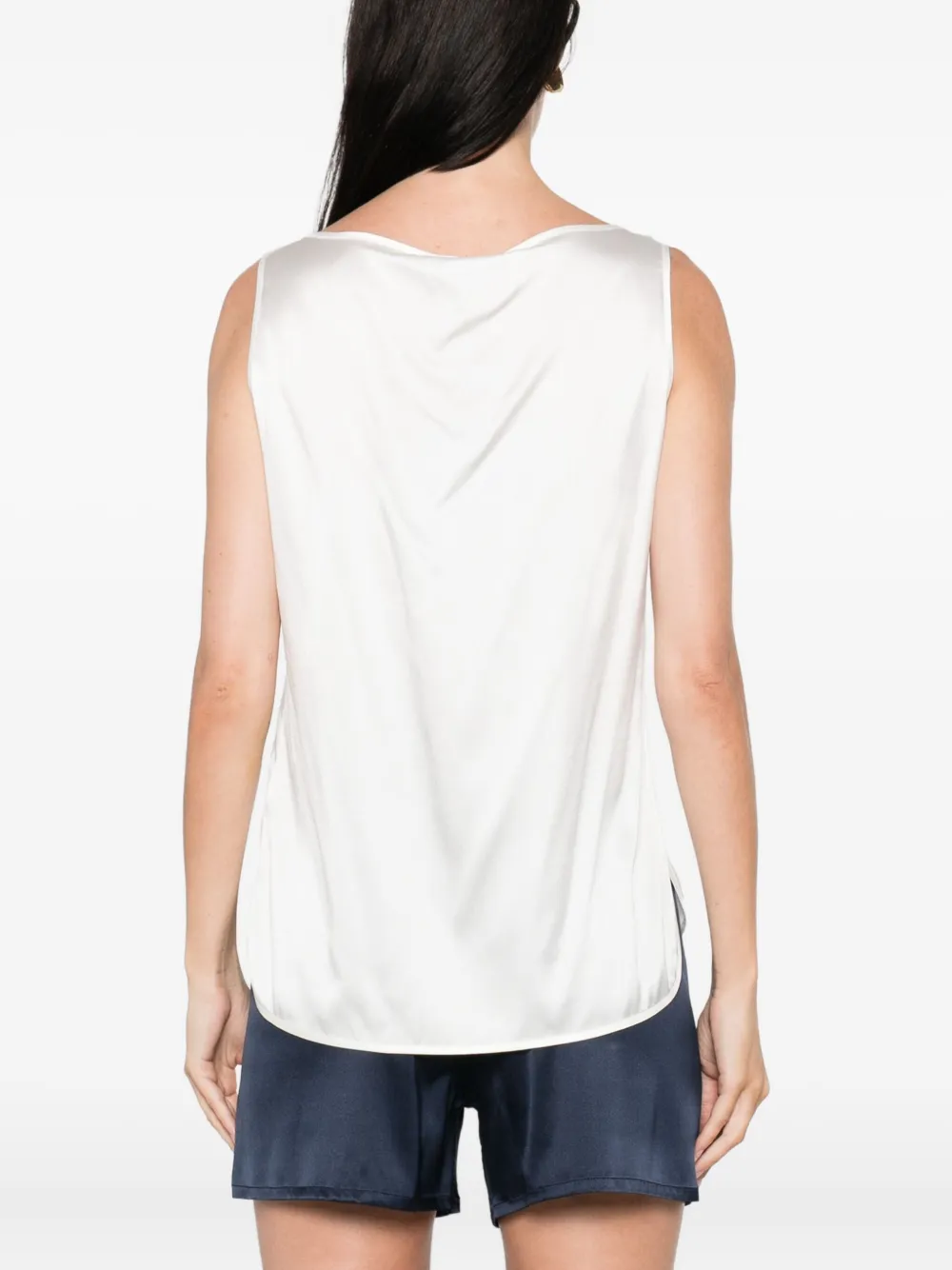 Max Mara Tanktop met diepe ronde hals Wit