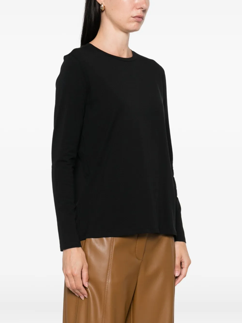 Max Mara Top met lange mouwen Zwart