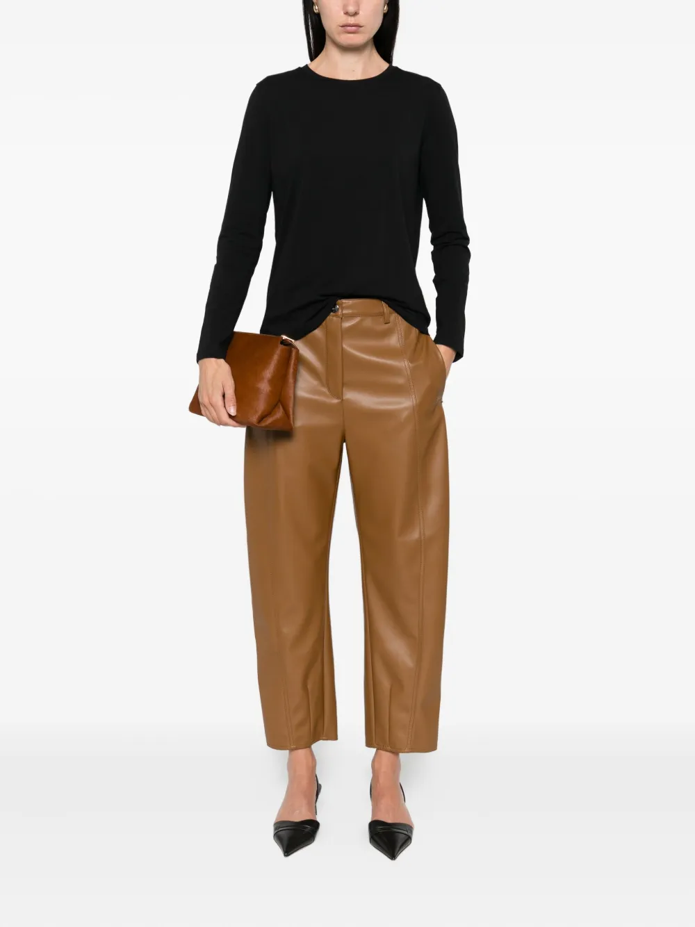 Max Mara Top met lange mouwen Zwart