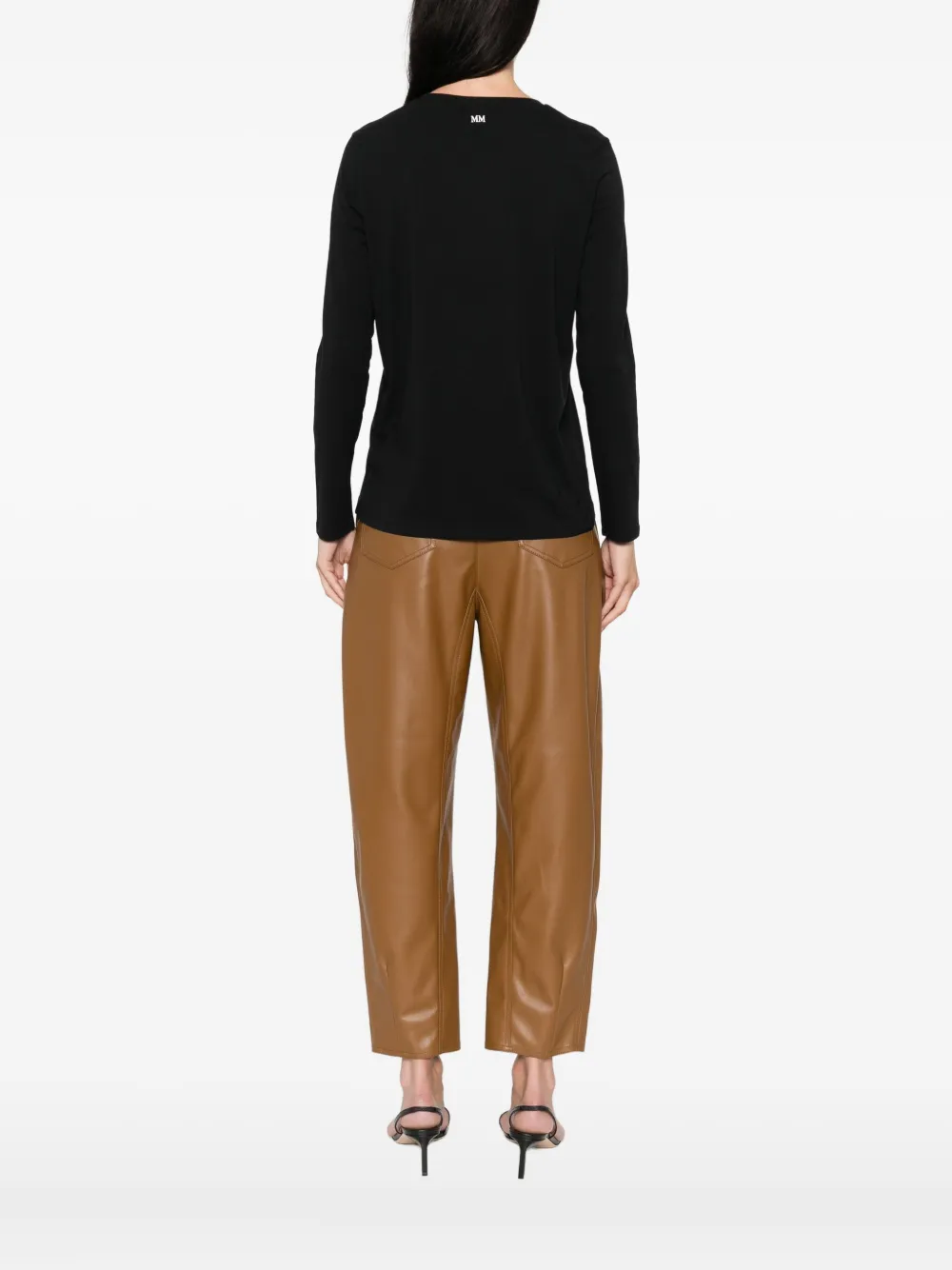 Max Mara Top met lange mouwen Zwart