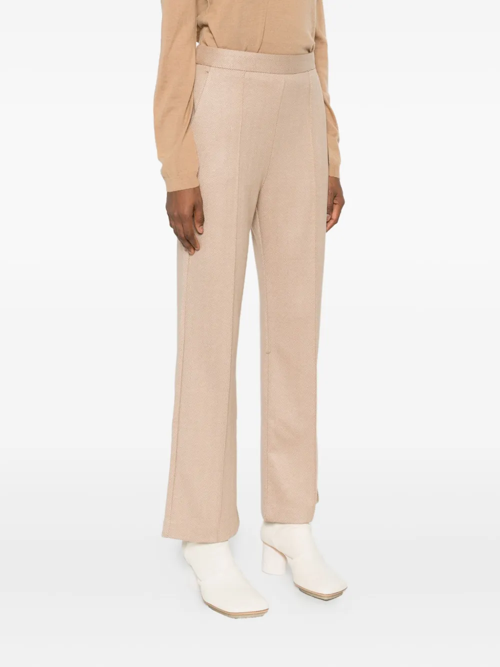 Max Mara Cropped broek Beige