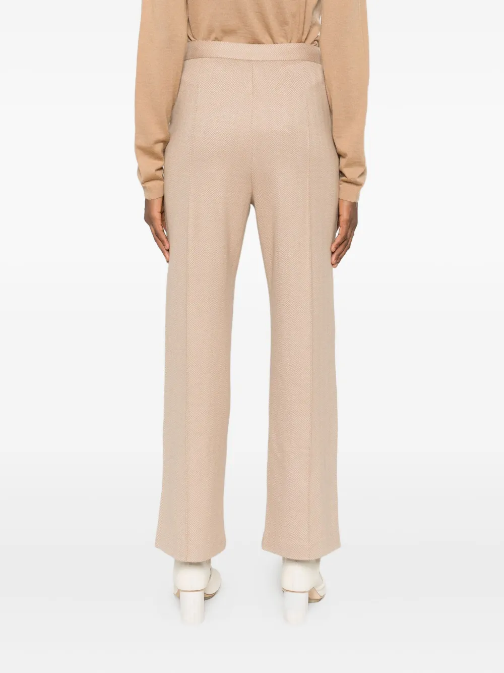 Max Mara Cropped broek Beige
