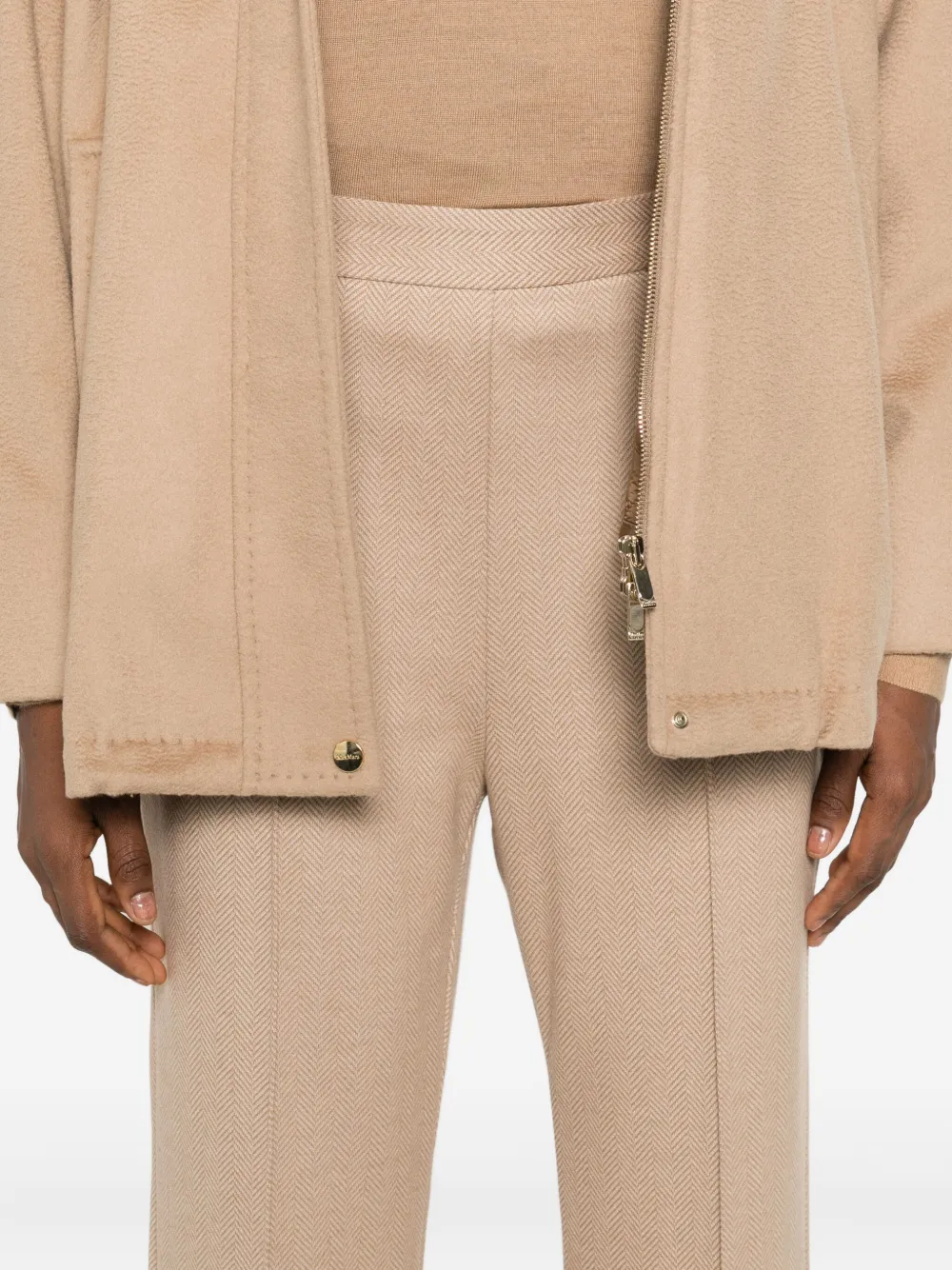 Max Mara Cropped broek Beige