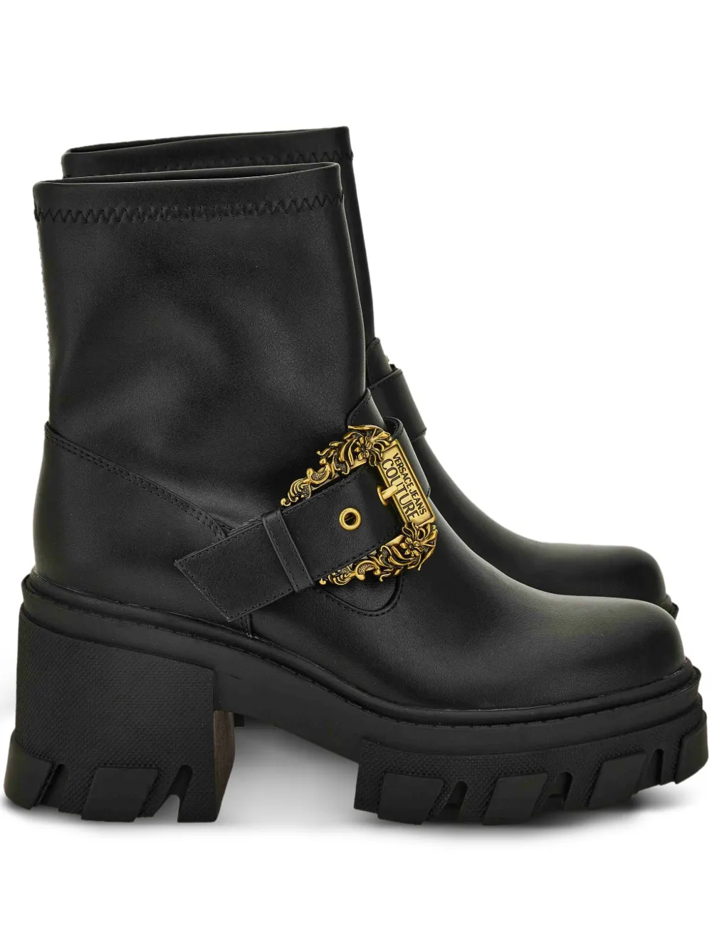 Versace Jeans Couture buckle-embellished boots Black