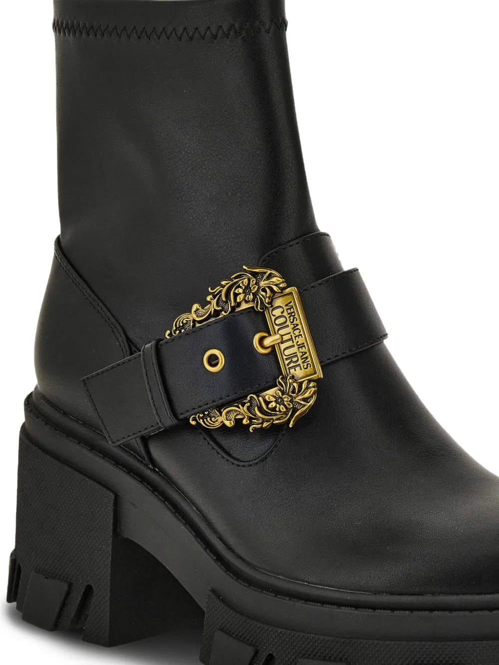 Versace Jeans Couture buckle-embellished boots Black