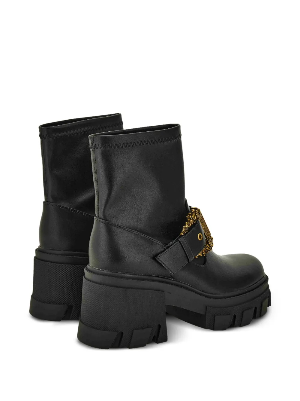 Versace Jeans Couture buckle-embellished boots Black