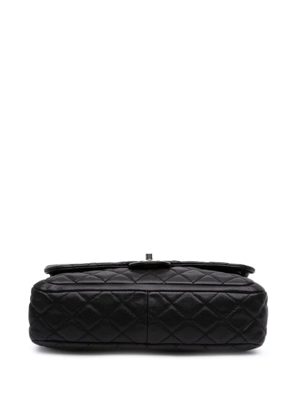 CHANEL Pre-Owned 2013-2014 Large Quilted Caviar Now And Forever