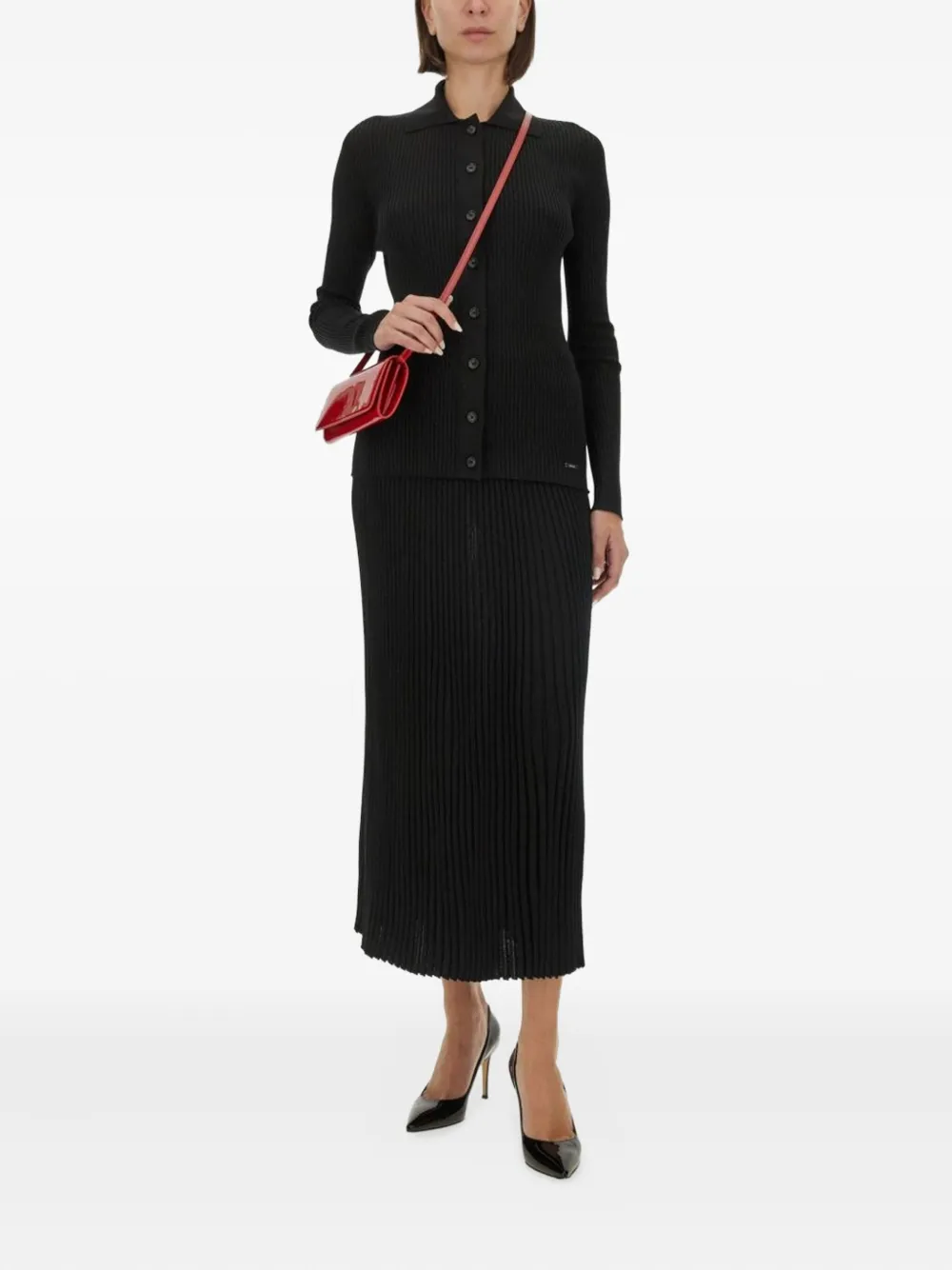 Kiton buttoned ribbed top | T-Shirts & Jersey Shirts | Image 2