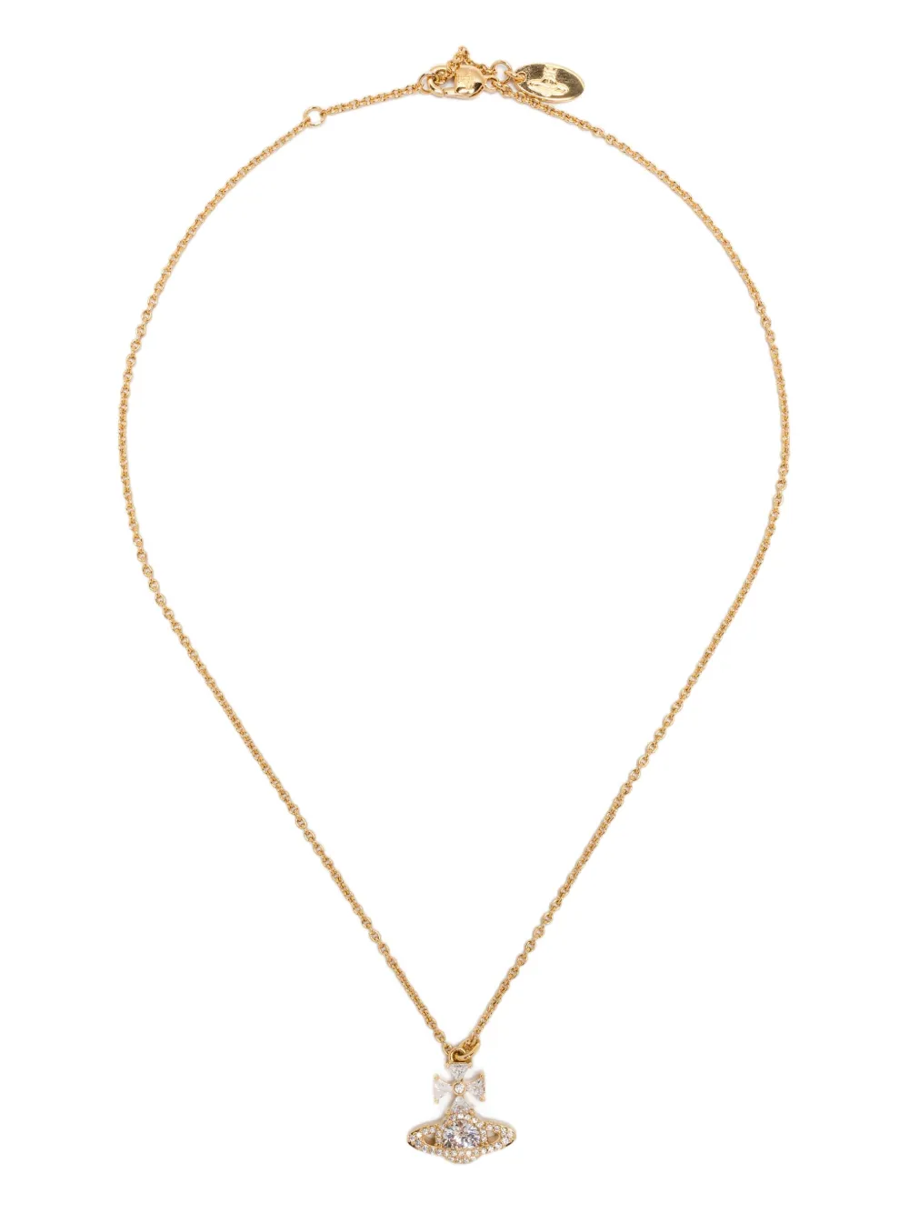 Vivienne Westwood Natalina rhinestone-embellished necklace | Gold | Image 1
