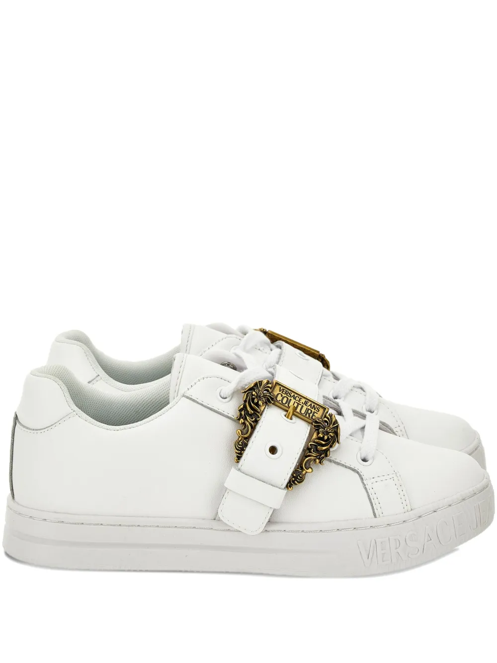 Versace Jeans Couture buckle-detail sneakers White