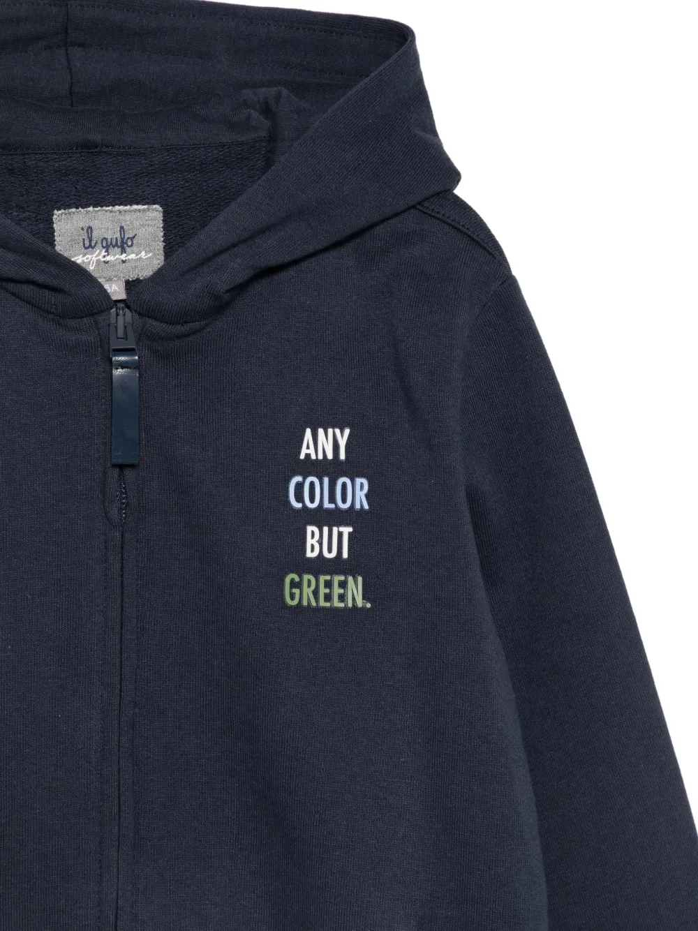 Il Gufo Hoodie met rits Blauw