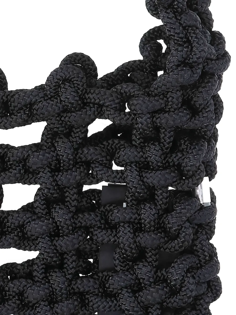 Kara Knotted Shoulder Bag In Black
