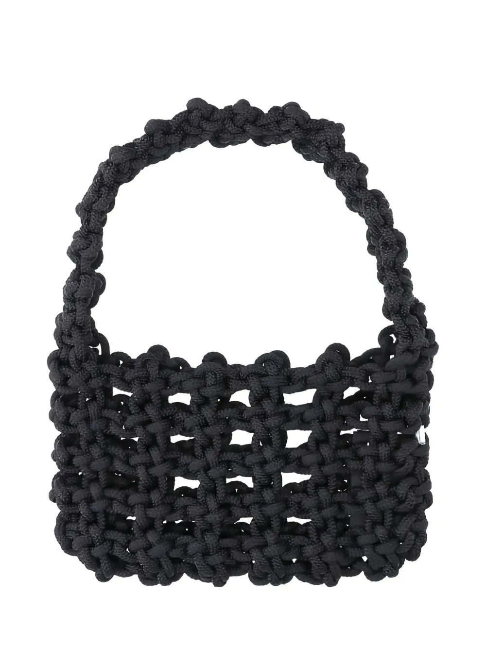 Kara Knotted Shoulder Bag In Black