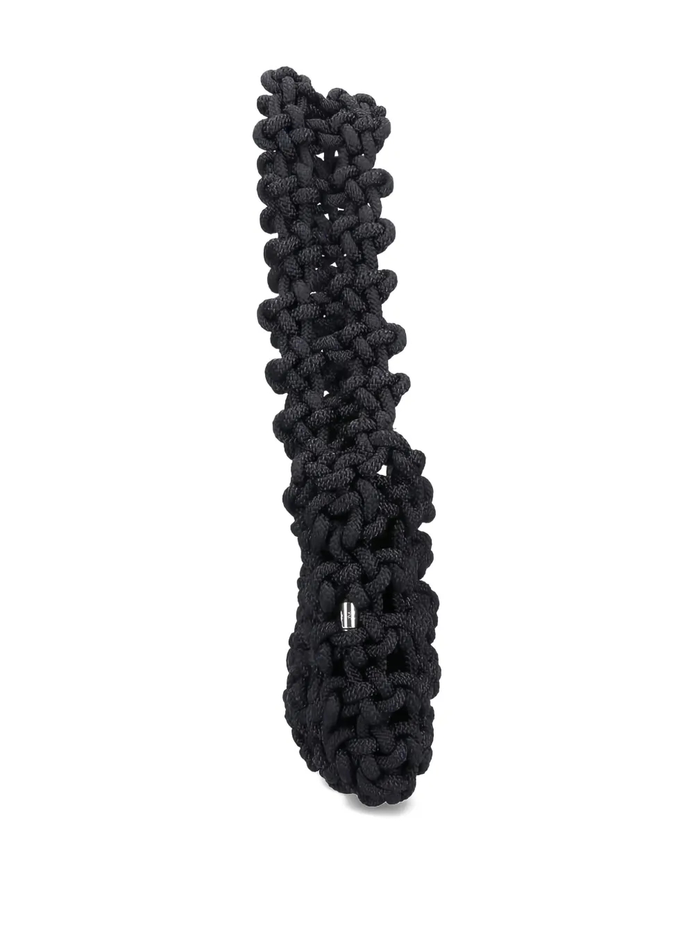 Kara Knotted Shoulder Bag In Black
