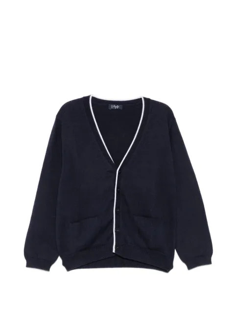 Il Gufo contrast-trim V-neck cardigan