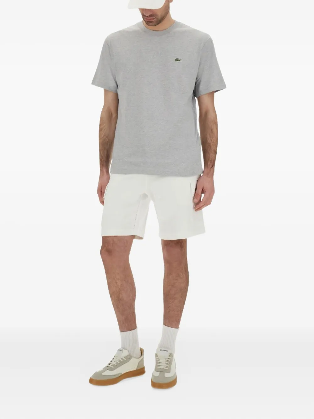 Lacoste cotton cargo shorts - Wit