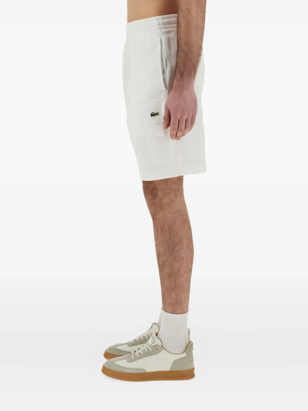 Lacoste cotton cargo shorts Wit