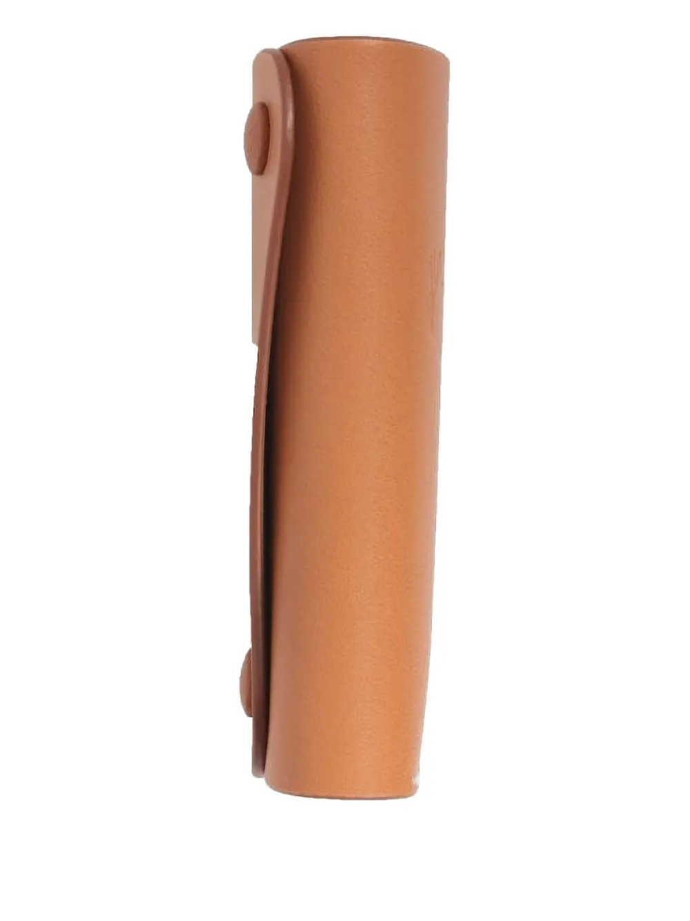 Il Bisonte Debossed-leather Keyring In Brown