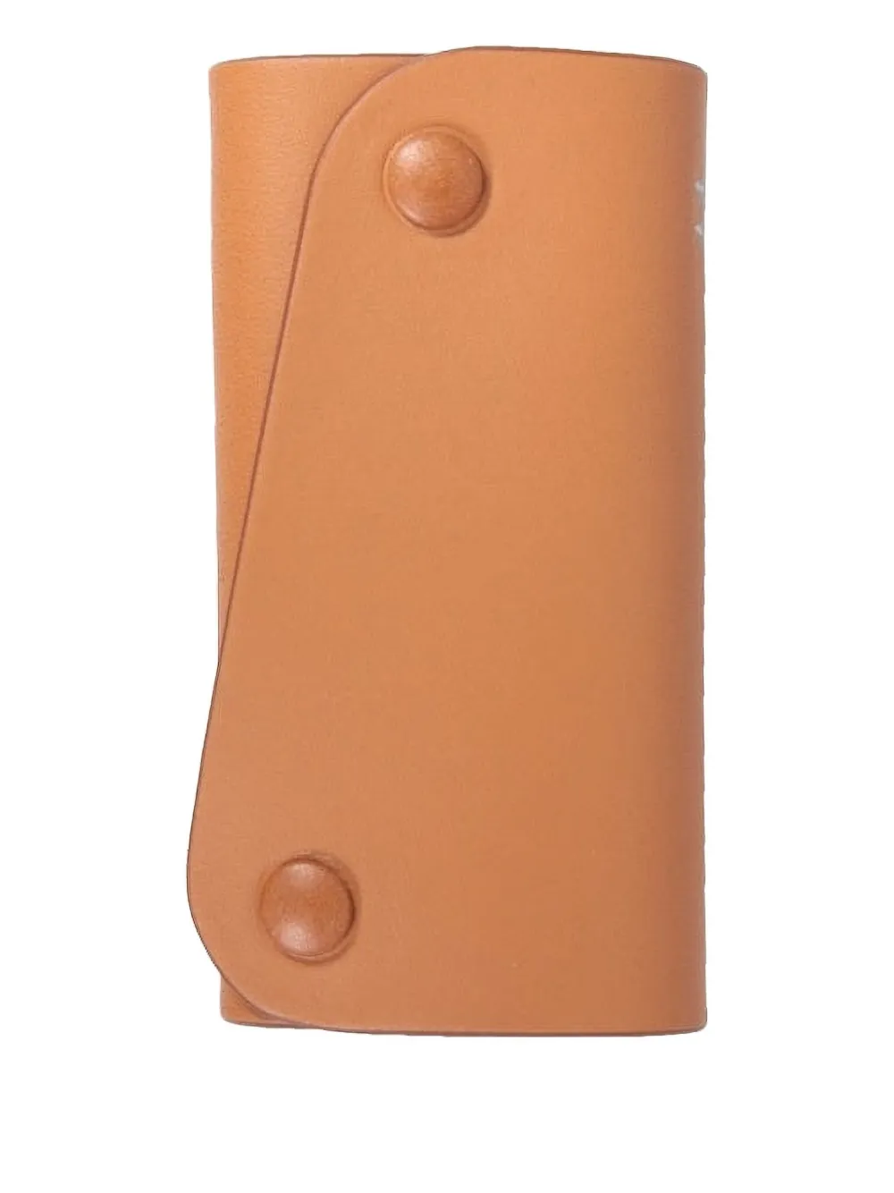 Il Bisonte Debossed-leather Keyring In Brown