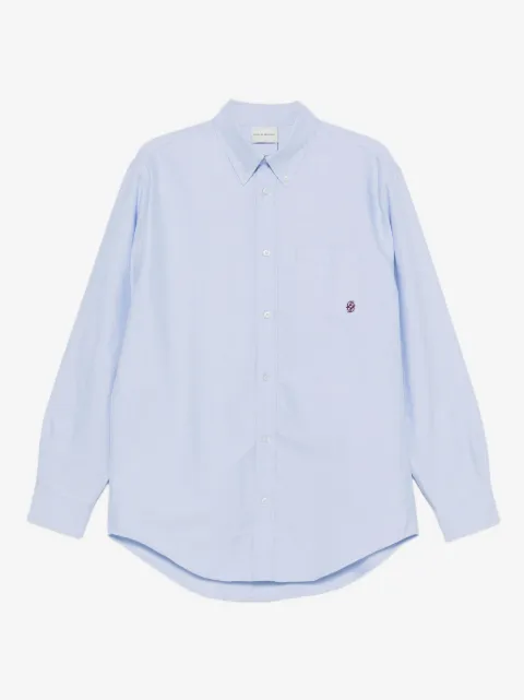 Drôle De Monsieur embroidered organic cotton shirt