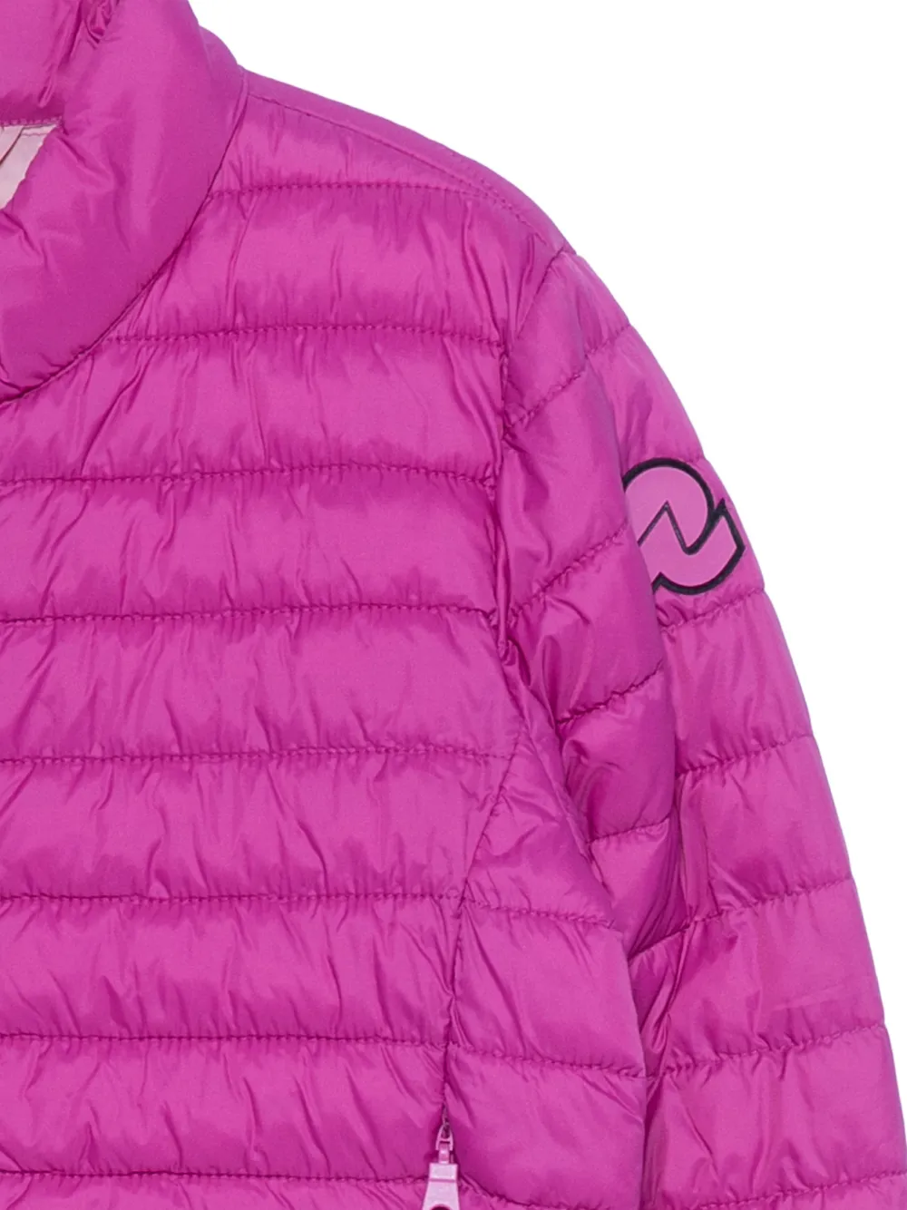 Invicta Kids Gewatteerd jack met logopatch Roze