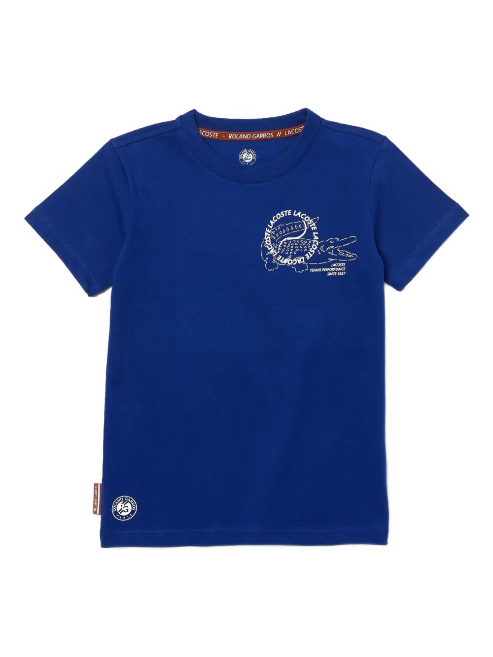 Lacoste Kids T-shirt met logoprint Blauw