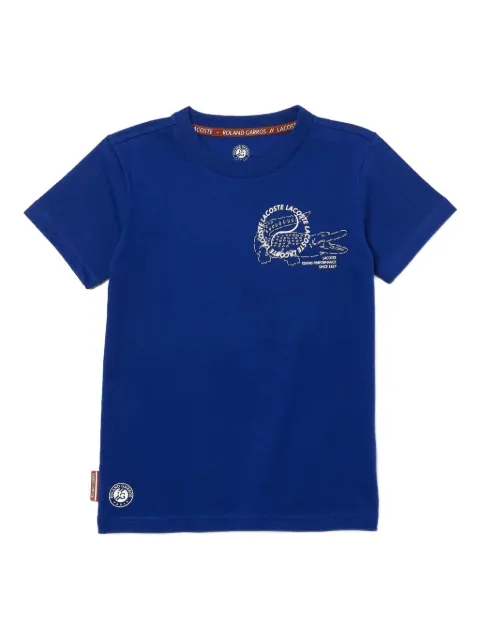 Lacoste Kids playera con logo estampado