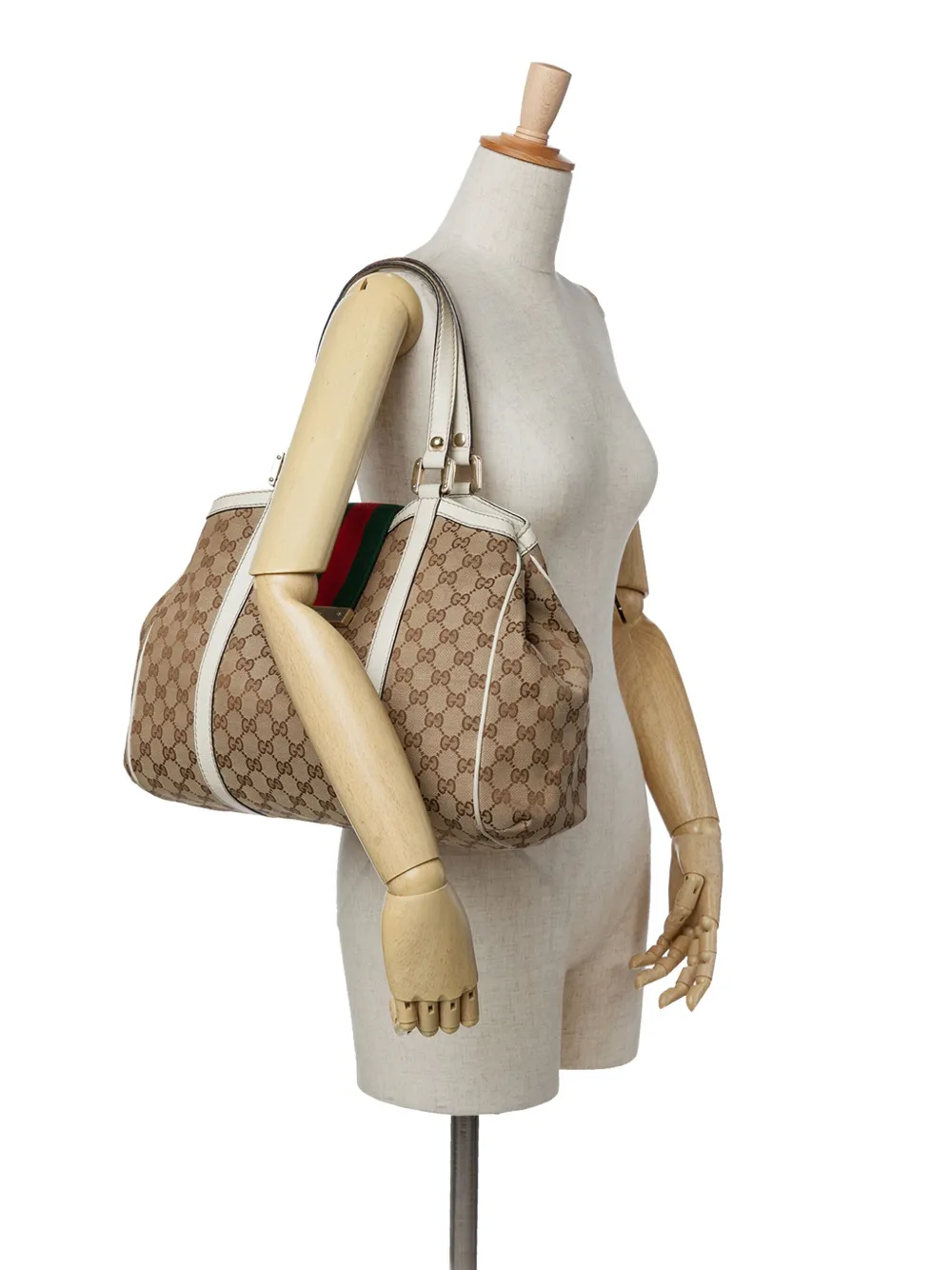 Gucci Pre-Owned 2016-2025 GG Canvas Web New Ladies tote bag | Estilos de archivo | Image 2