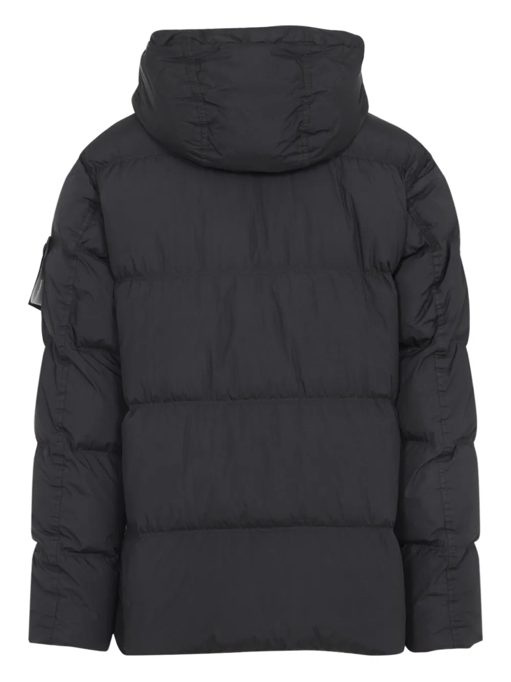 Stone Island hooded padded coat Zwart