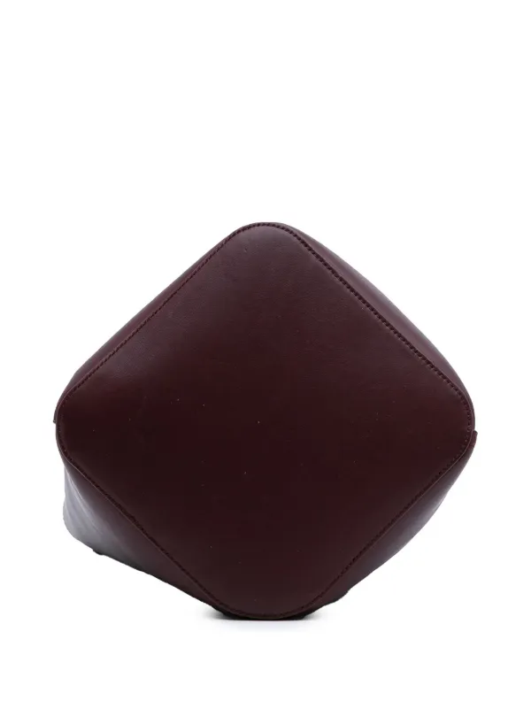 LOEWE レザー ミディアム バケットバッグ ブラウン LOEWE レザー バケットバッグ | ブラウン | FARFETCH JP