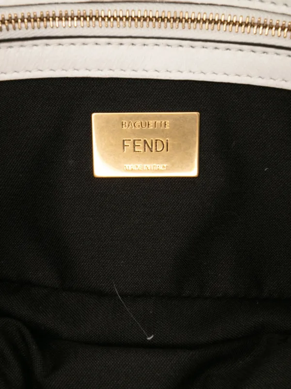 Fendi Pre-Owned 2010-2025 Leather Convertible Baguette Satchel