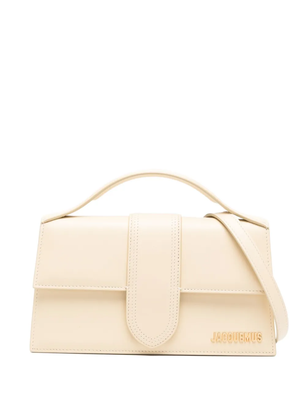 Jacquemus The Big Bambino leren shopper Wit