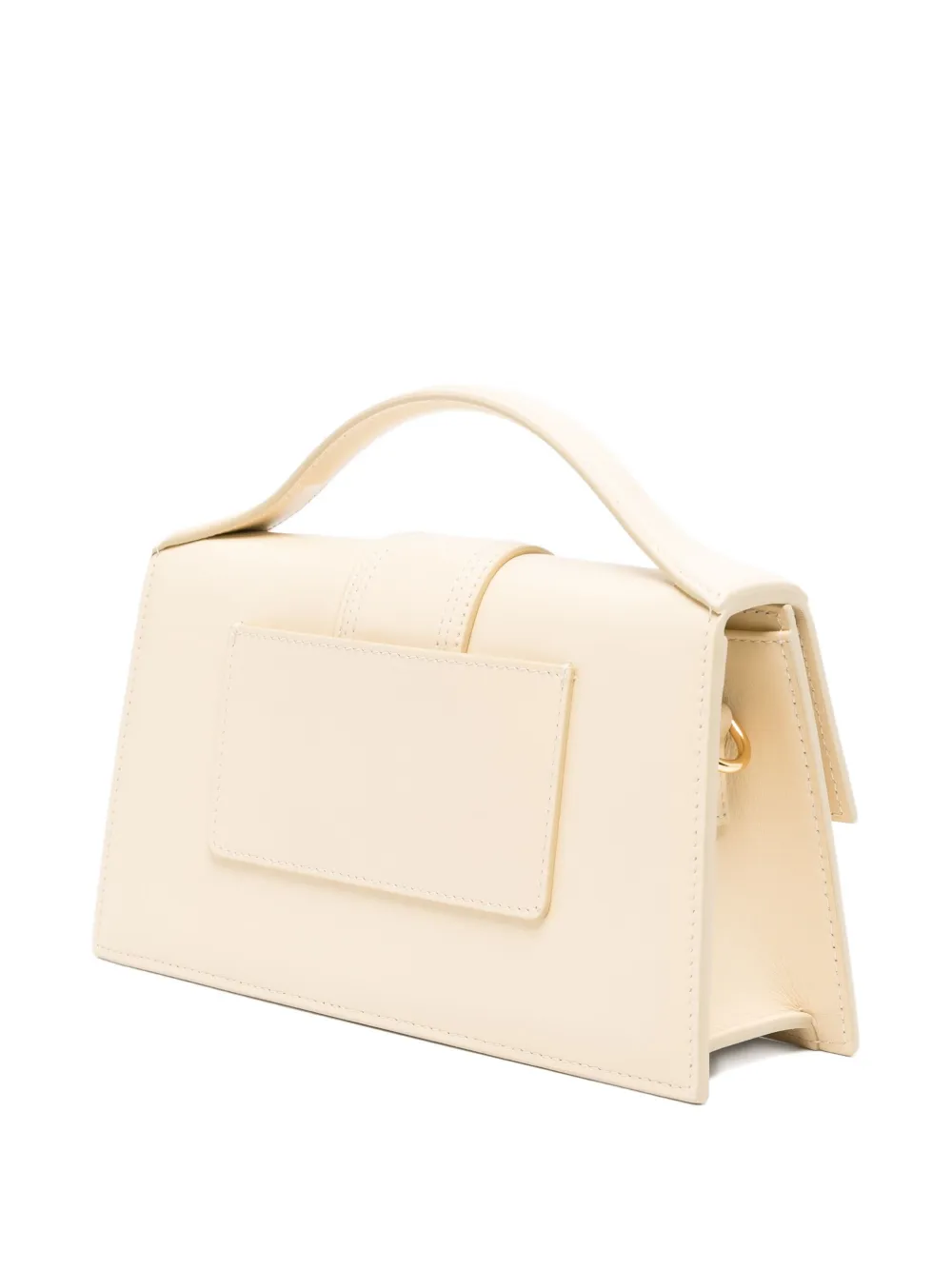 Jacquemus The Big Bambino leren shopper Wit