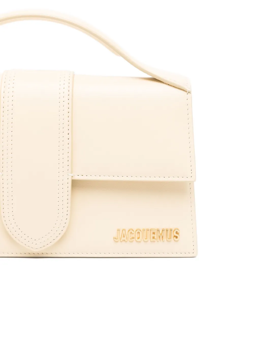 Jacquemus The Big Bambino leren shopper Wit