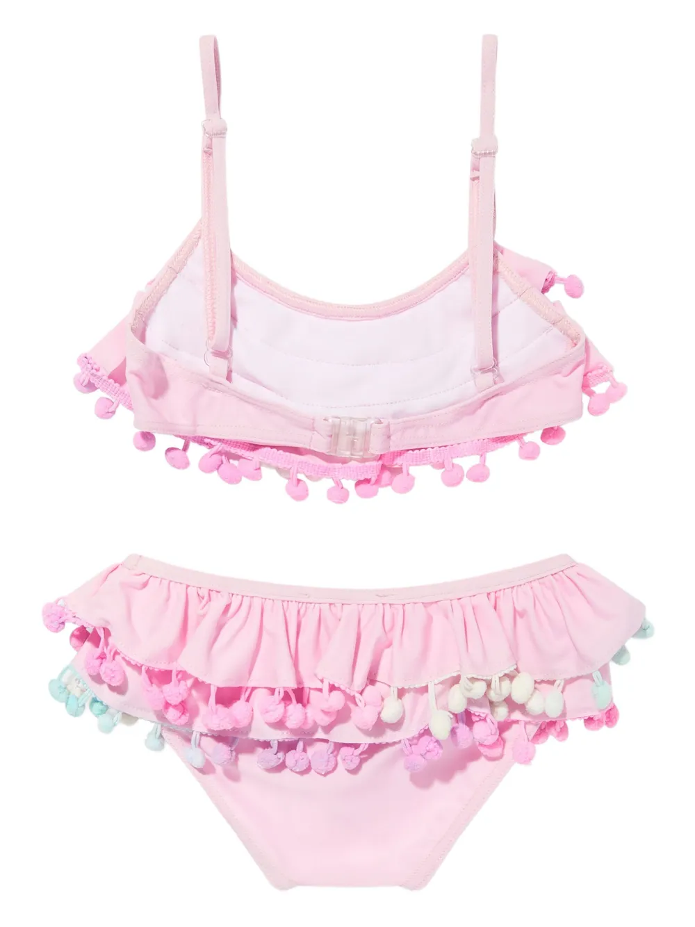 SELINIACTION KIDS Bikini met ruches en pompon Roze